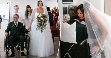 Father walks daughter down aisle days after quadruple bypass surgery