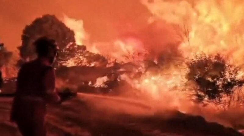 Firestorm burns out of control in Europe