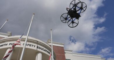 Schools are testing pepper-spraying, strobe-flashing drones to stop shooters Schools are testing pepper-spraying, strobe-flashing drones to stop shooters