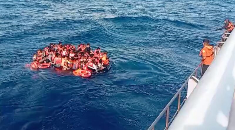 At least 1 dead, scores rescued from Indonesian ferry that caught fire in rough seas near Bali