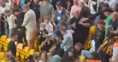 Carabao Cup match descends into chaos as violent brawl erupts with punches thrown