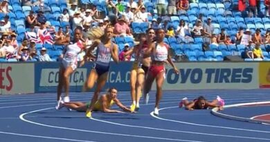 Keely Hodgkinson's rival suffers horrific fall as result immediately overturned