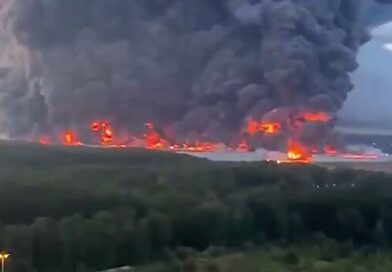 Putin humiliated as drones spark blaze at 'Russian Amazon' 25 miles from Kremlin