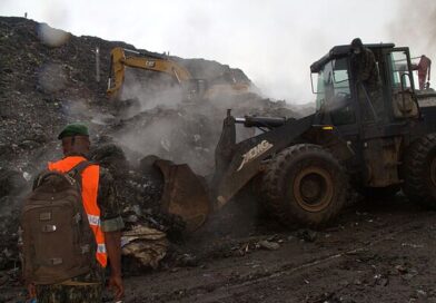 At least 30 killed and 6 injured after landslide at landfill as search operation underway