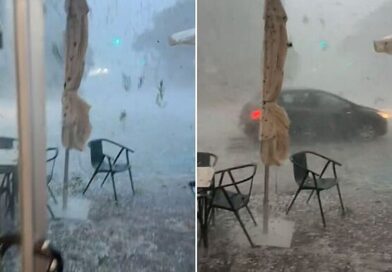 British holiday hotspot hell as tourists issued 'stay indoors' thunderstorm warning