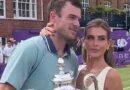 US Open star's influencer wife finally breaks silence on trophy photoshoot backlash