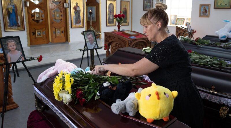 Funeral held for family “wiped off the map” in Russian strike on Ukraine, neighbor says Funeral held for family “wiped off the map” in Russian strike on Ukraine, neighbor says