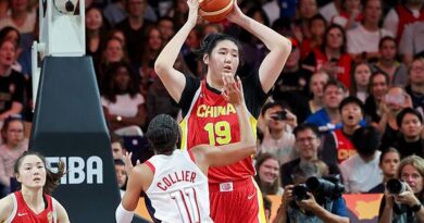 Giant 7ft 4ins Chinese basketballer is banned from playing in the WNBA