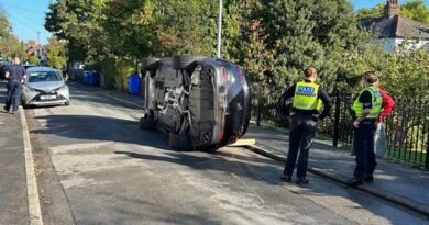 Premier League star flips car in scary incident just weeks after team-mate's horror crash