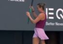 Aryna Sabalenka slams racquet to the floor during shock straight-sets China Open loss
