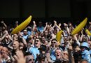 Why do Man City fans have inflatable bananas in away end vs Liverpool?